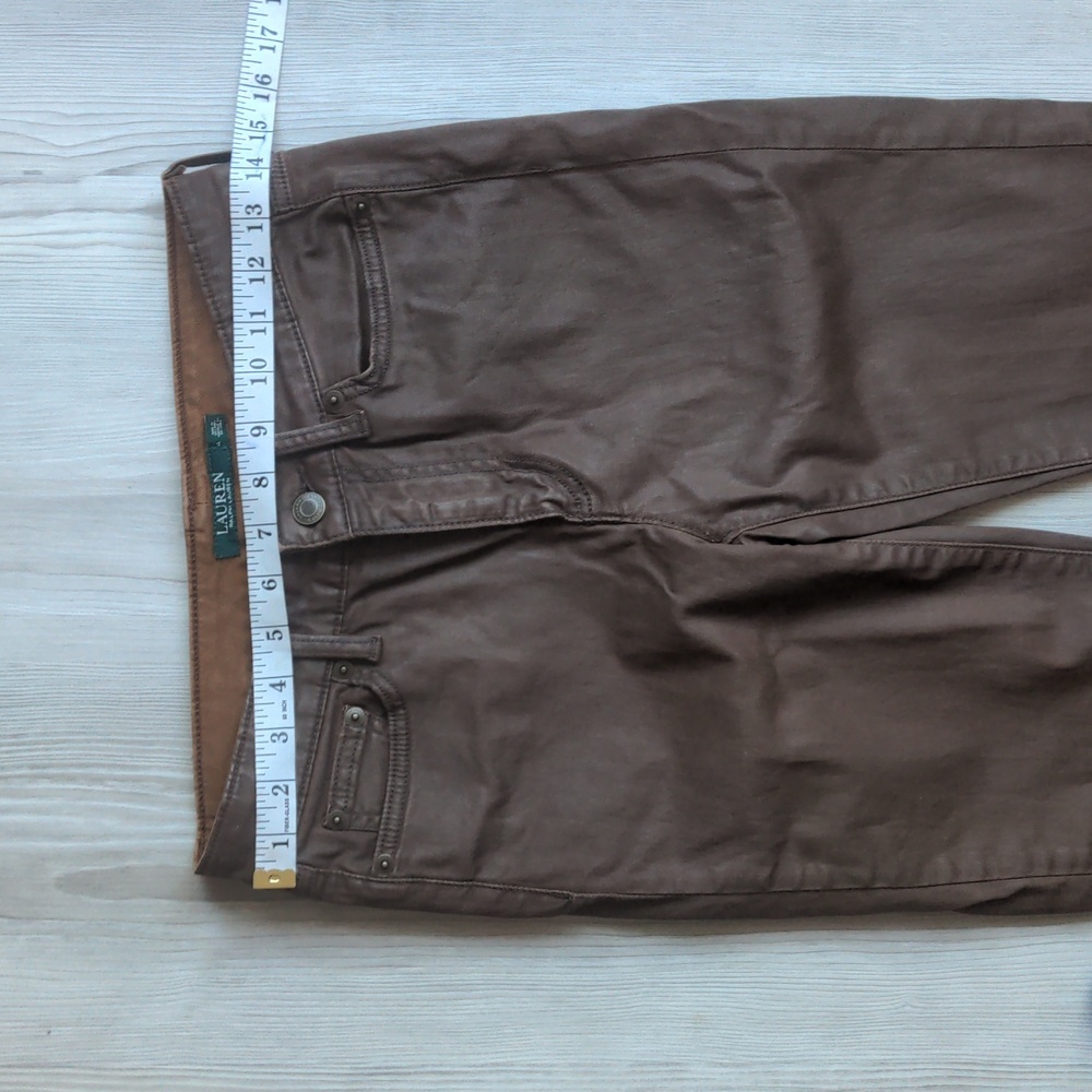 Ralph Lauren Brown premier skinny ankle Ralph Lauren jeans size 4 - Picture 10 of 16